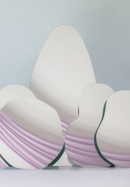 bir grup ayna organik şekiller