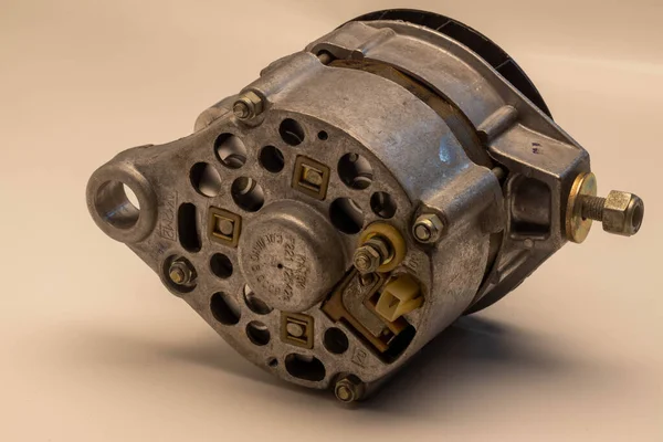 stock image Alternator, generator, part of the vehicle's drive unit, aluminu