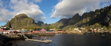 Panorama of the Village of  in the Lofoten Islands