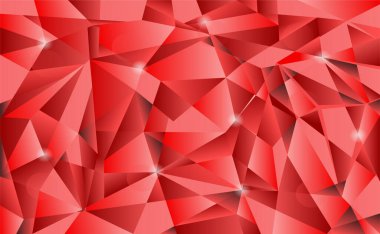 Red Crystal vector background