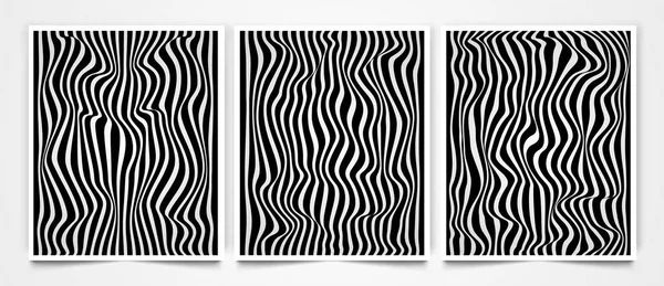 Vektor Illustration Moderner Wellenförmiger Nahtloser Muster Abstrakter Flüssiger Linien Stil — Stockvektor