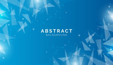 Abstract background with gradient lines crystal shapes and blue composition, modern template for website, banner art, poster design, geometric vector illustration