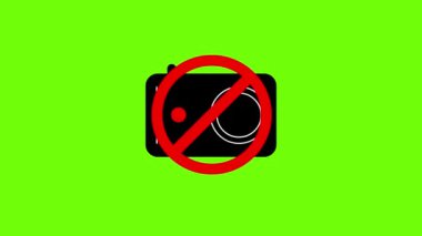 Kamera yasaklandı, yeşil ekran arkaplanında 2 boyutlu animasyon işaretine izin verilmiyor