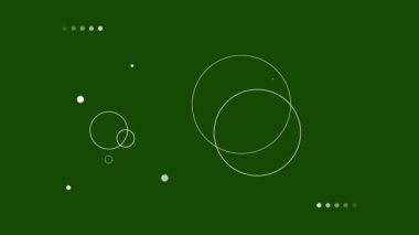 Soyut hareket grafik tasarım elemanlarını üst üste koy, geometrik şekillerin 2d animasyonu 4k hareketli görüntü yeşil ekran arka planı