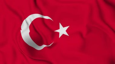 Ulusal hindi bayrağı, sallanan hindi gerçekçi bayrak dikişsiz döngü animasyon 4K görüntü