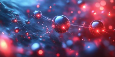Dijital enerjili molekül bağlantıları ai tarafından üretilen sanat