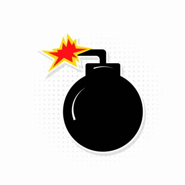 Bomba Patlaması Grafik Çizimsel Çizim Çizim Stili Yıkım Tehlike Yangını