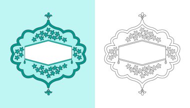Düğün tasarımı sanatı için rahatlatıcı mandala