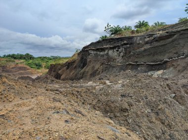 atmosphere of coal mining in East Kalimantan, Indonesia