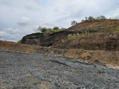 atmosphere of coal mining in East Kalimantan, Indonesia