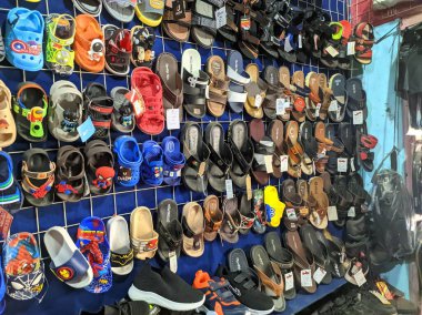 View of shoe and sandal shop