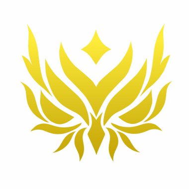 Kabile sanat tasarımının çizim vektörü grafikleri zarif altın baykuş başı