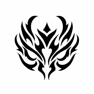 Kabile sanatının çizim vektörü soyut tasarım süslemesi dövmesi