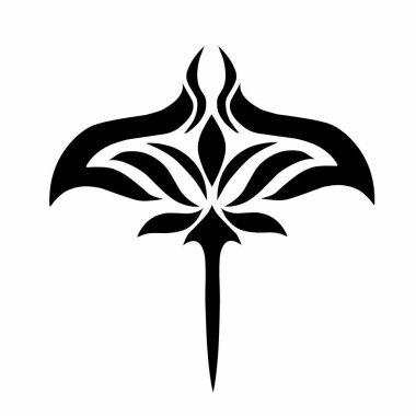 Kabile sanatının çizim vektörü soyut tasarım vatoz dövmesi