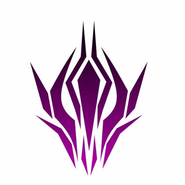 Dövme illüstrasyon vektörü için soyut tasarım kabile sanatı