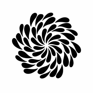 Bir daire oluşturan sarmal elementlerin gösterimi