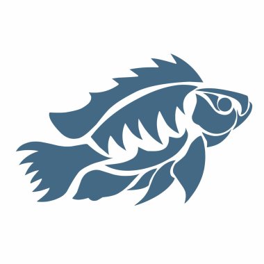 Kabile sanat tasarımı balık dövmesinin çizim vektör grafikleri