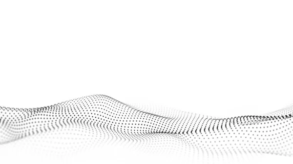 Λευκό Κύμα Κουκίδες Κίνησης Αφηρημένο Ψηφιακό Υπόβαθρο Έννοια Σύνδεση Μεγάλα — Φωτογραφία Αρχείου