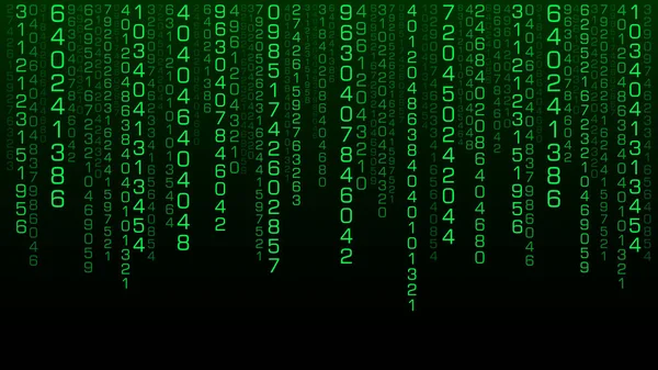 Contexte Matrice Technologique Cybersécurité Avec Des Chiffres Baisse Écran Code — Image vectorielle