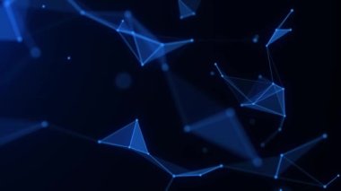 Global network connections. Abstract neural networks in cyberspace. Futuristic grid artificial intelligence. Technology virtual cyber dynamic. 3D rendering.