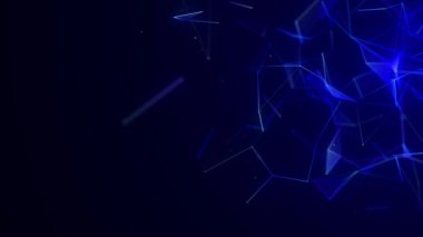 Global network connections. Abstract neural networks in cyberspace. Futuristic grid artificial intelligence. Technology virtual cyber dynamic. 3D rendering.