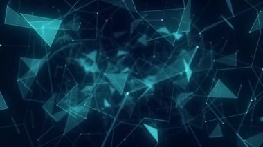 Global network connections. Abstract neural networks in cyberspace. Futuristic grid artificial intelligence. Technology virtual cyber dynamic. 3D rendering.