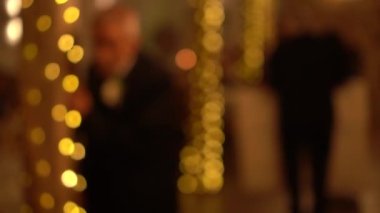 Defocused party lights for background