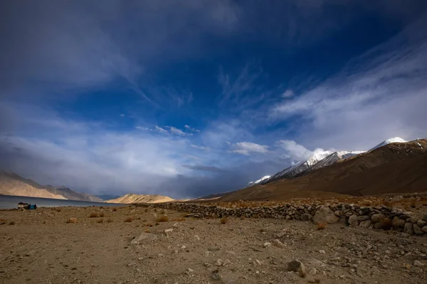 Eine Wunderschöne Landschaft Pangong See Ladakh Himalaya — Stockfoto