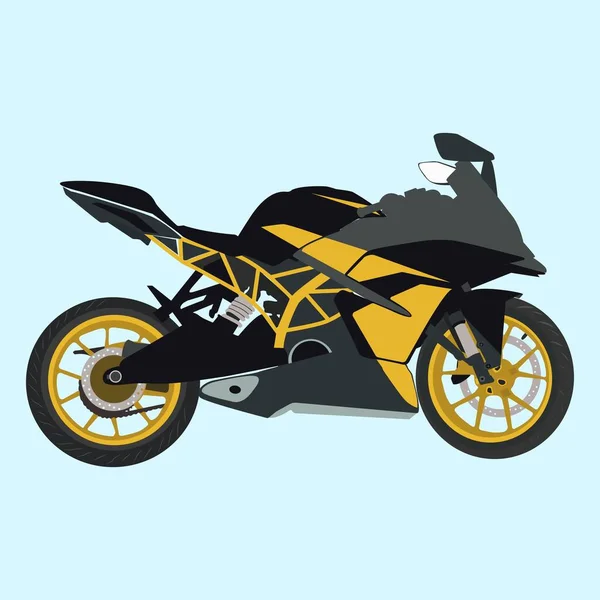 Sports bike editable motorcycle vector