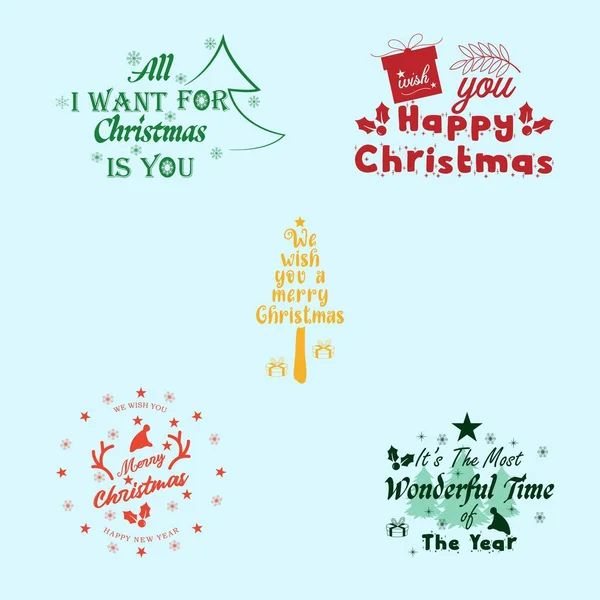 Christmas greeting text editable vector design