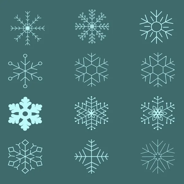 snowflake vector editable icons file