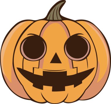 Eşsiz İfadeleri Olan Cadılar Bayramı Balkabağı Vektör Tasarımı