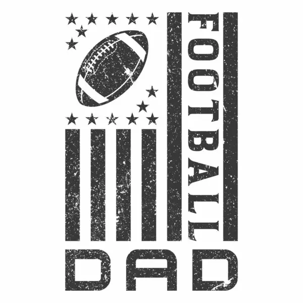 Futbol Baba Amerikan Bayrağı Tişört Tasarımı