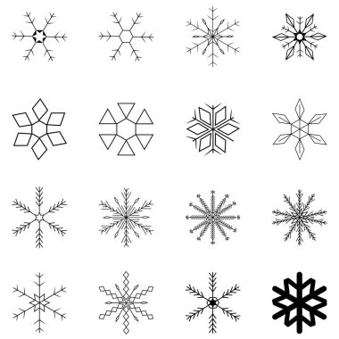 Snow flake vector editable file