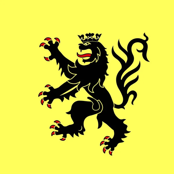 Verkörpern Sie Ihre Stärke Mit Unserem Majestätischen Löwen Wappendesign — Stockvektor
