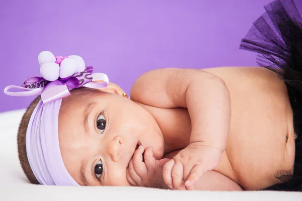 Portrait Beautiful Four Months Baby Girl — Stock Photo, Image
