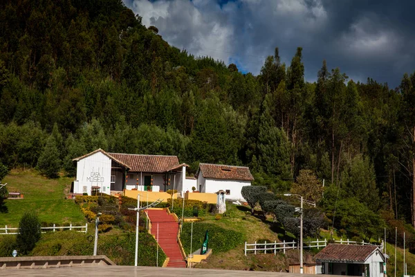 Vista Del Museo Casa Histórica Pantano Vargas Situado Paipa Frente —  Fotos de Stock