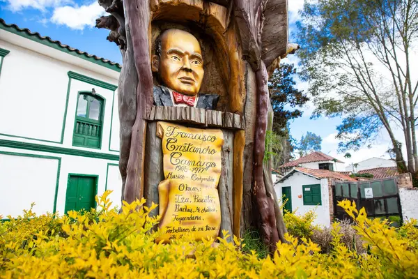 Iza Boyaca Colombia Agosto 2023 Monumento Musicista Colombiano Francisco Cristancho — Foto Stock