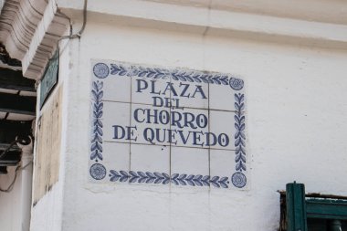 Plaque of the famous Chorro de Quevedo, the location where Gonzalo Jimenez de Quesada first established the foundations of Bogota in 1539.