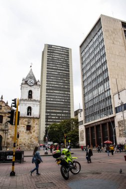 Bogota, Colombia - October 21st 2023. Facade of the Banco de la Repblica bank in Bogota. Finances concept