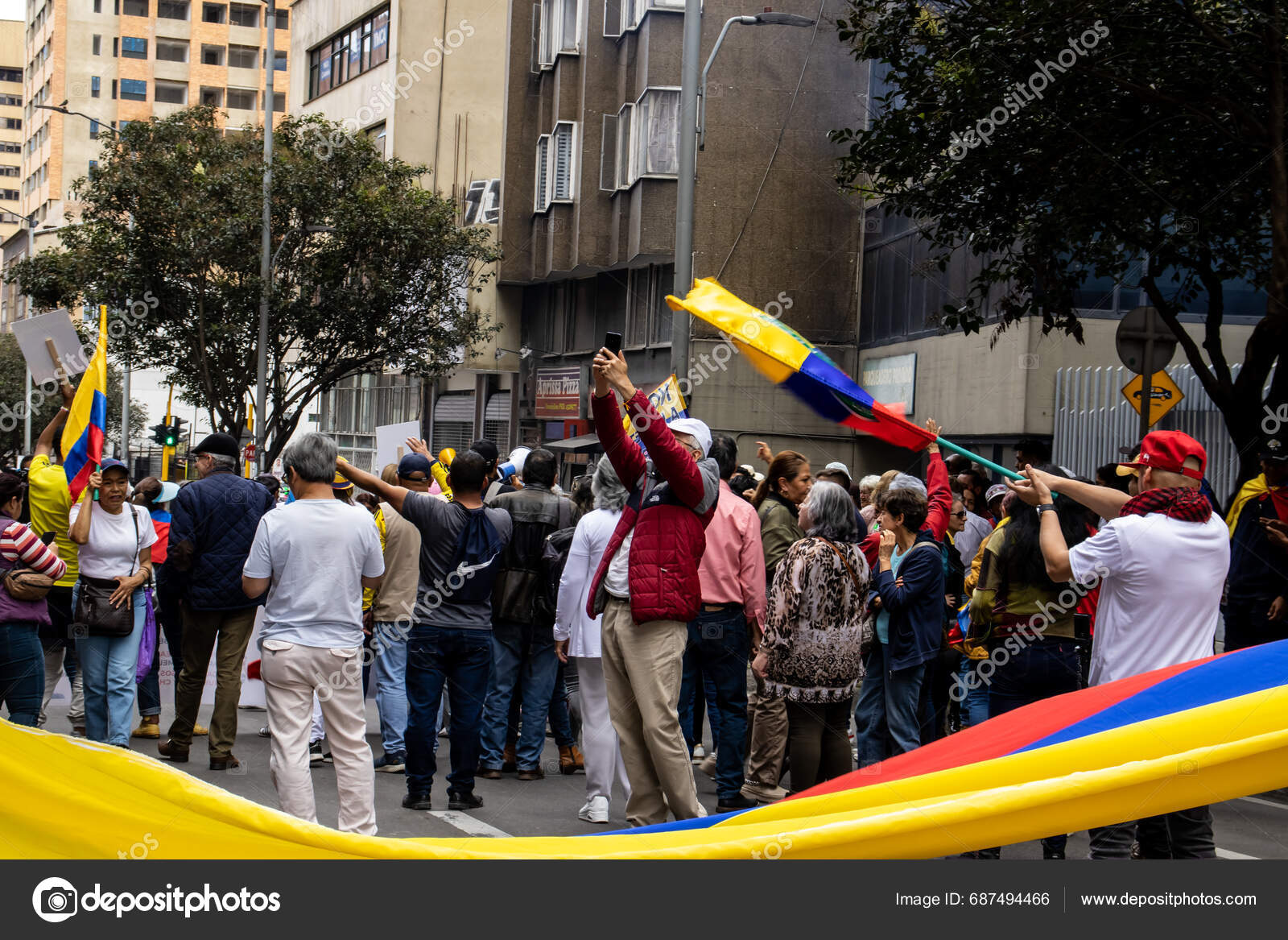 Bogota Colombia 14Th November 2023 Citizen Protest Front Ministry