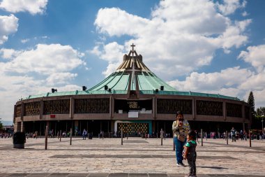 Mexico City, Mexico - September 16, 2024: The Atrium of America better known as The Villa and the Basilica of Guadalupe. clipart