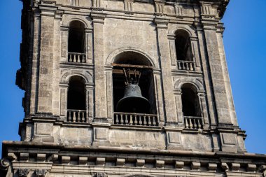 Mexico City 'deki Metropolitan Katedrali' nin güzel mimarisinin detayları..