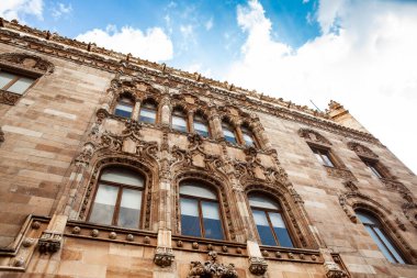 Mexico City 'nin tarihi şehir merkezinin güzel antik binaları.