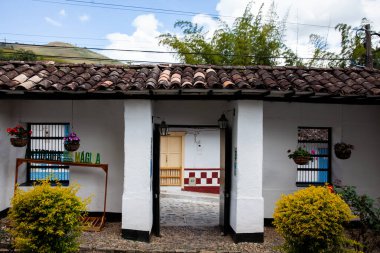 Concepcion, Kolombiya - 20 Ocak 2024. General Jose Maria Cordova 'nın doğum evi aynı zamanda Ayacucho Kahramanı olarak da bilinir..