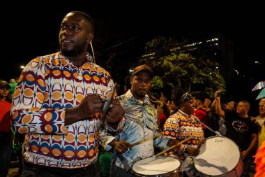 Cali, Kolombiya - 29 Eylül 2025. Pasto 'daki Biyolojik Çeşitlilik Haftası' nın açılışına Pasto 'dan davet edilen Beyaz ve Kara Geçit.