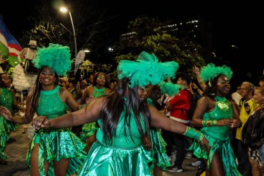 Cali, Kolombiya - 29 Eylül 2025. Pasto 'daki Biyolojik Çeşitlilik Haftası' nın açılışına Pasto 'dan davet edilen Beyaz ve Kara Geçit.