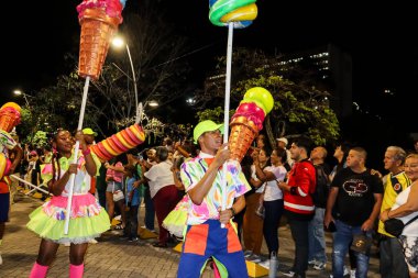 Cali, Kolombiya - 29 Eylül 2025. Pasto 'daki Biyolojik Çeşitlilik Haftası' nın açılışına Pasto 'dan davet edilen Beyaz ve Kara Geçit.