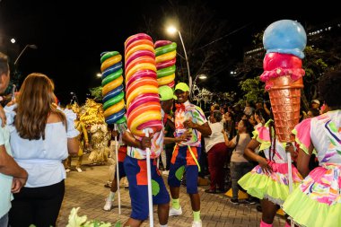 Cali, Kolombiya - 29 Eylül 2025. Pasto 'daki Biyolojik Çeşitlilik Haftası' nın açılışına Pasto 'dan davet edilen Beyaz ve Kara Geçit.