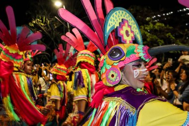 Cali, Kolombiya - 29 Eylül 2025. Pasto 'daki Biyolojik Çeşitlilik Haftası' nın açılışına Pasto 'dan davet edilen Beyaz ve Kara Geçit.